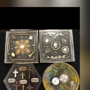 Resin set of 4 coasters